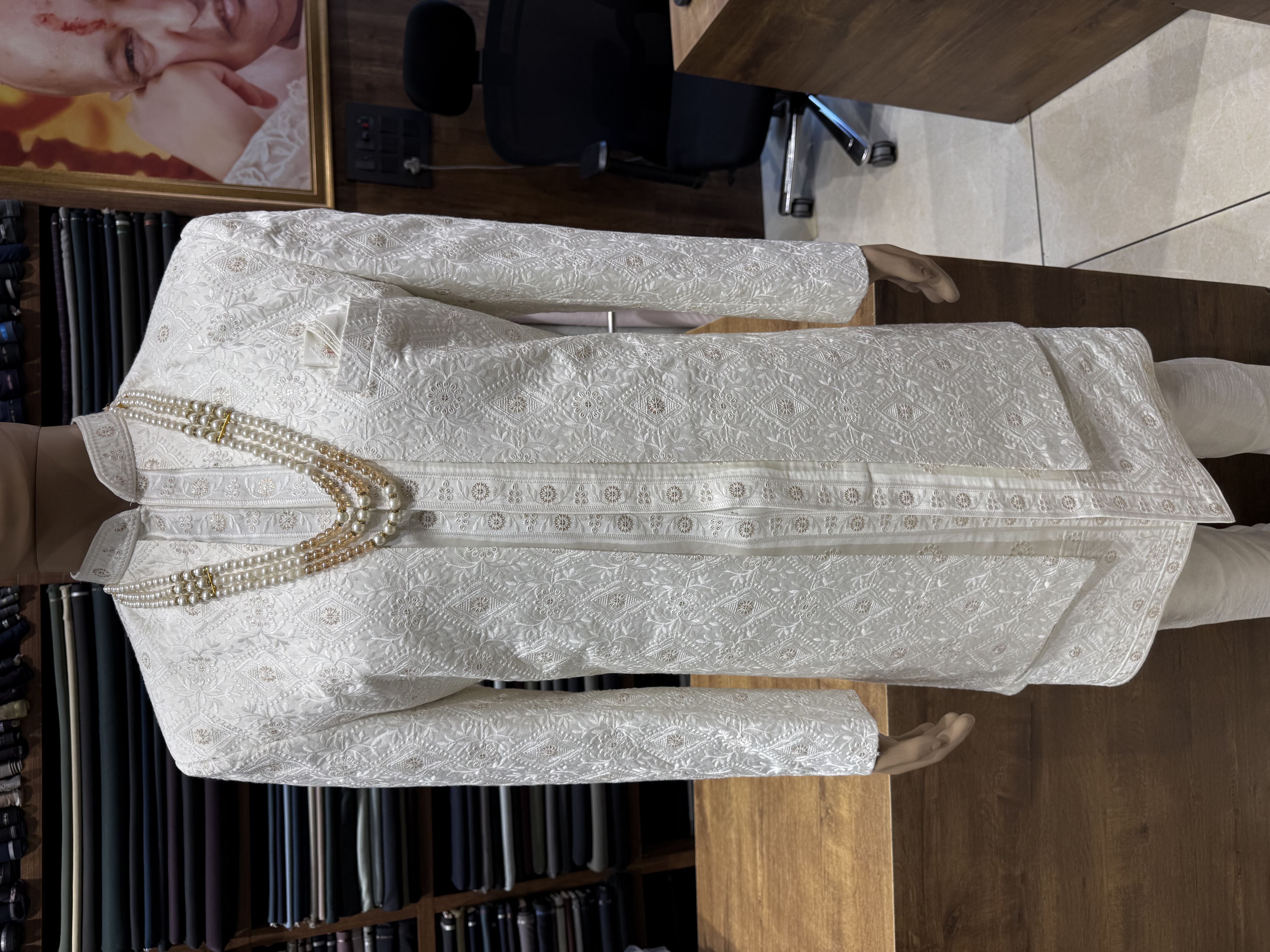 Premium Double Layer Embroidered Sherwani